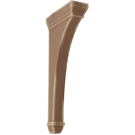 Ekena Millwork 2 1/4"W x 7"D x 14"H Stockport Wood Vintage Decor Bracket, Weathered Brown BKTWD02X07X14STBR